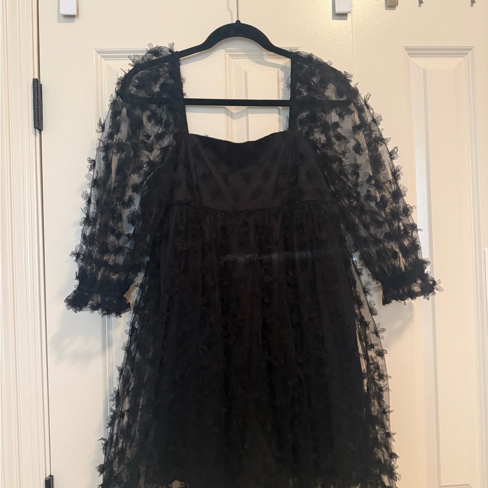 Storia Black Lace Kids Dress